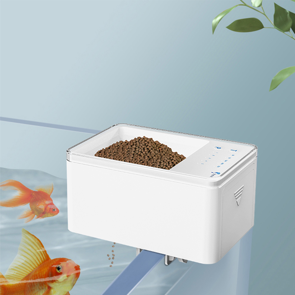 Fishing Line Dispenser - 小魚自動給餌器スマート魚の餌箱タイミング定量水槽アクセサリーグッピー食品ディスペンサー観賞魚用