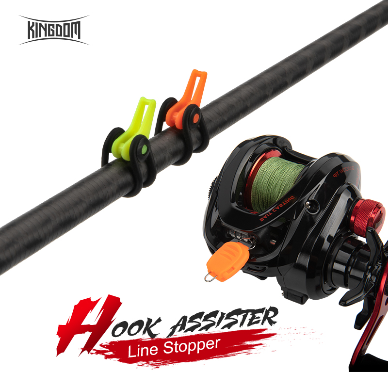 Fishing Line Spool - キングダムフィッシングアクセサリーフックホルダーキーパージグフック安全キープ釣竿安全投げ釣り糸リールストッパーラインツール