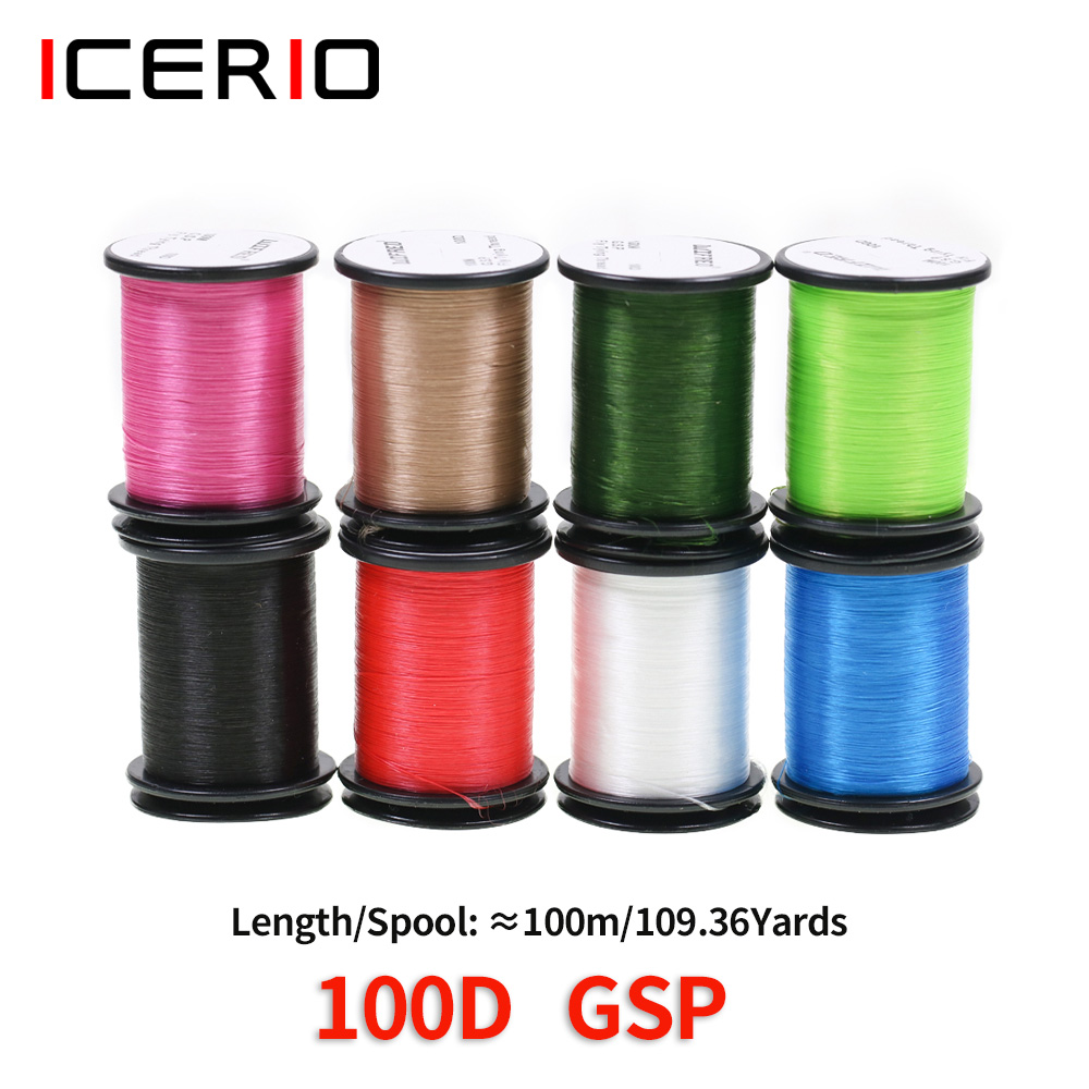 Ice Fishing Line - ICERIO 2 個 100D GSP フライタイイング糸ポリエチレンフロスラインスムーズ強力なウェット/ドライフライニンフストリーマートラウト釣りハエ