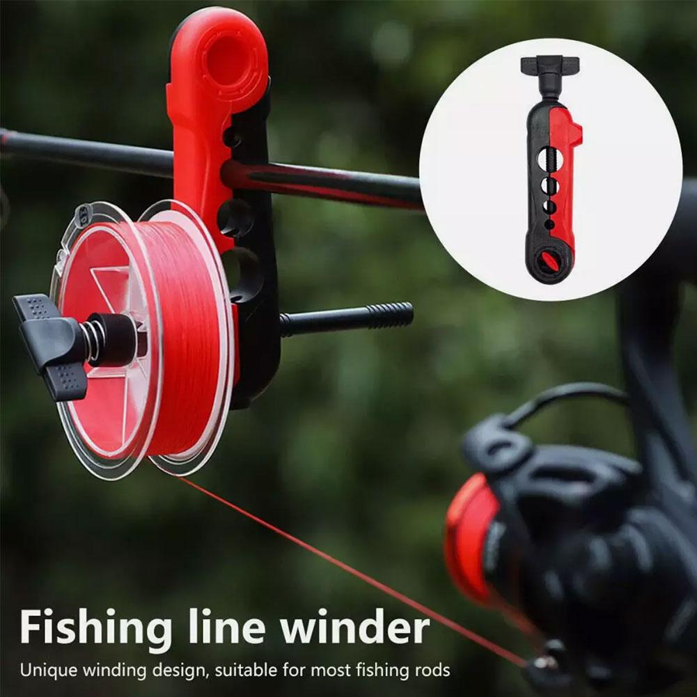 ポータブル釣り糸ワインダースプールロッドホルダーツールスプー - Fishing Line Dispenser のレビューと価格
