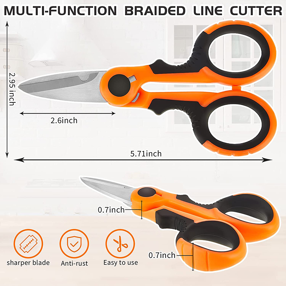 釣り道具,ステンレス鋼,編みこみの釣り糸はさみ,多機能ジッパ - Fishing Line Cutter のレビューと価格