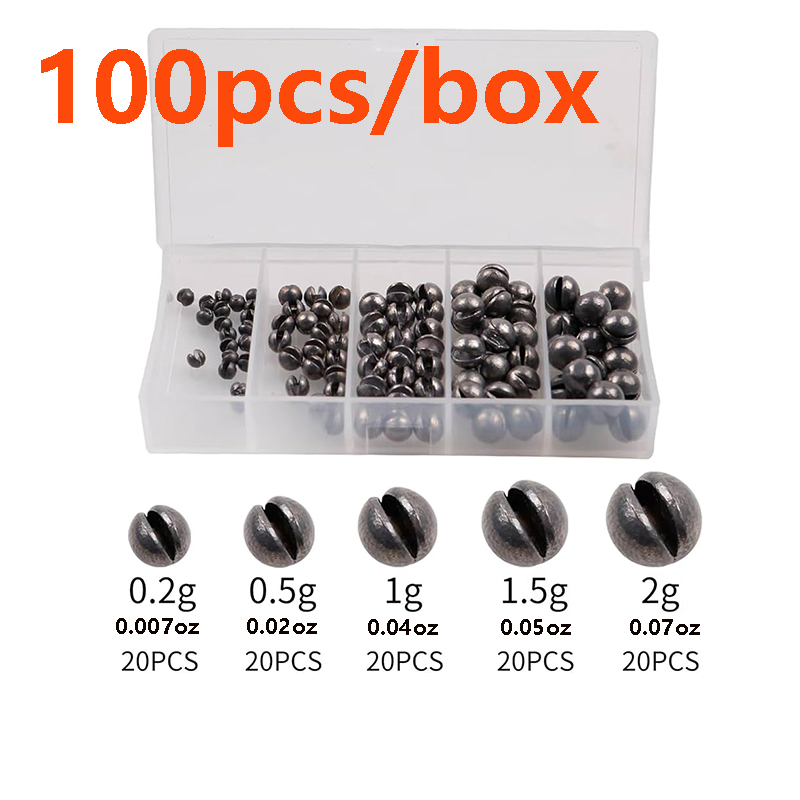 100個入り/箱 シングルオープニングリードシンカーセットボ - Fishing Line Box のレビューと価格