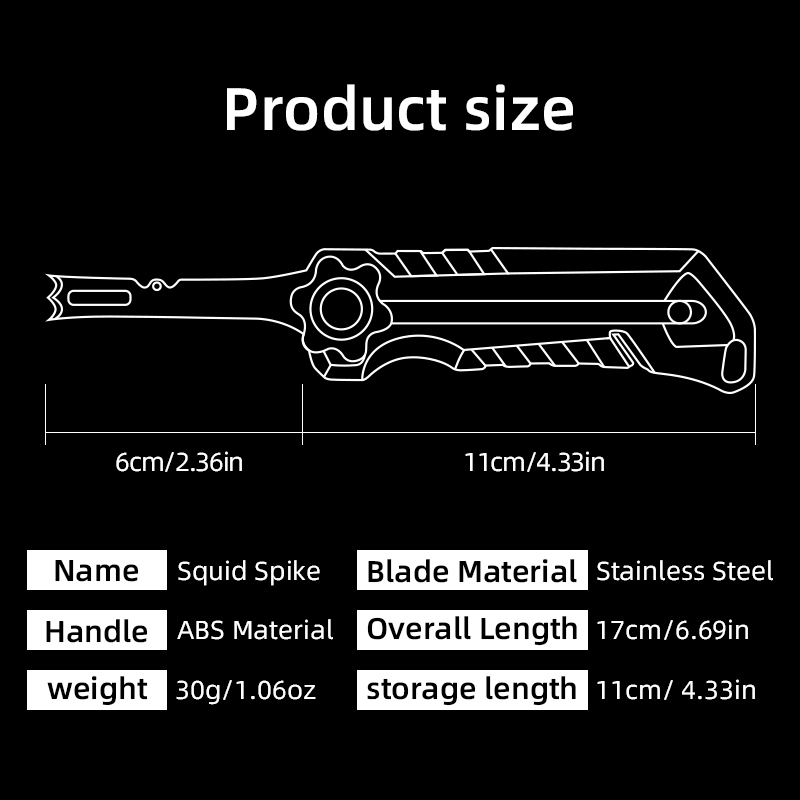 イカナイフ ステンレス鋼 ラインカッター 多機能釣り道具 釣 - Freshwater Line のレビューと価格