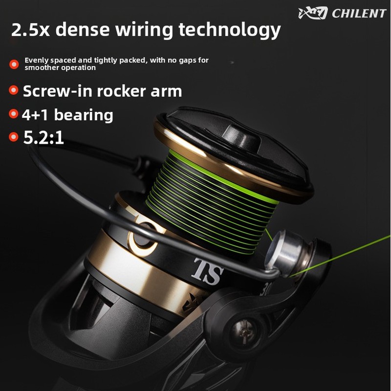 最先端のワイヤー配置を採用した隙間のないスピニングリール、長 - Ice Fishing Line のレビューと価格