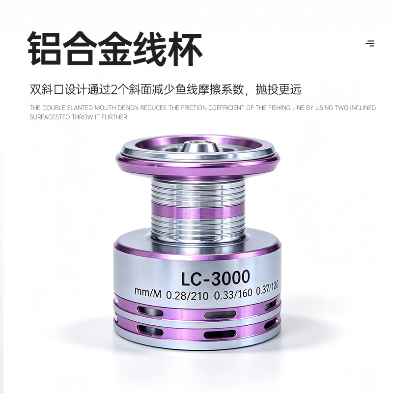 ロングキャスティングフルメタルスプールスピニングフィッシング - Ice Fishing Line のレビューと価格