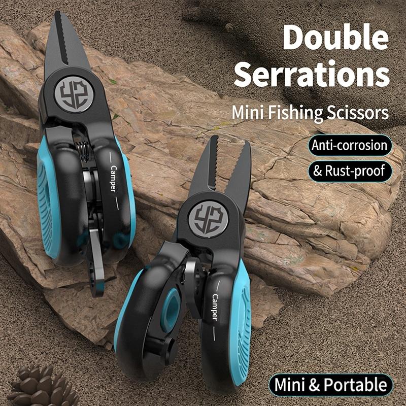 携帯用ステンレス鋼釣り用ルアーシザー、鋸歯状刃、PEラインカ - Fishing Line Cutter のレビューと価格